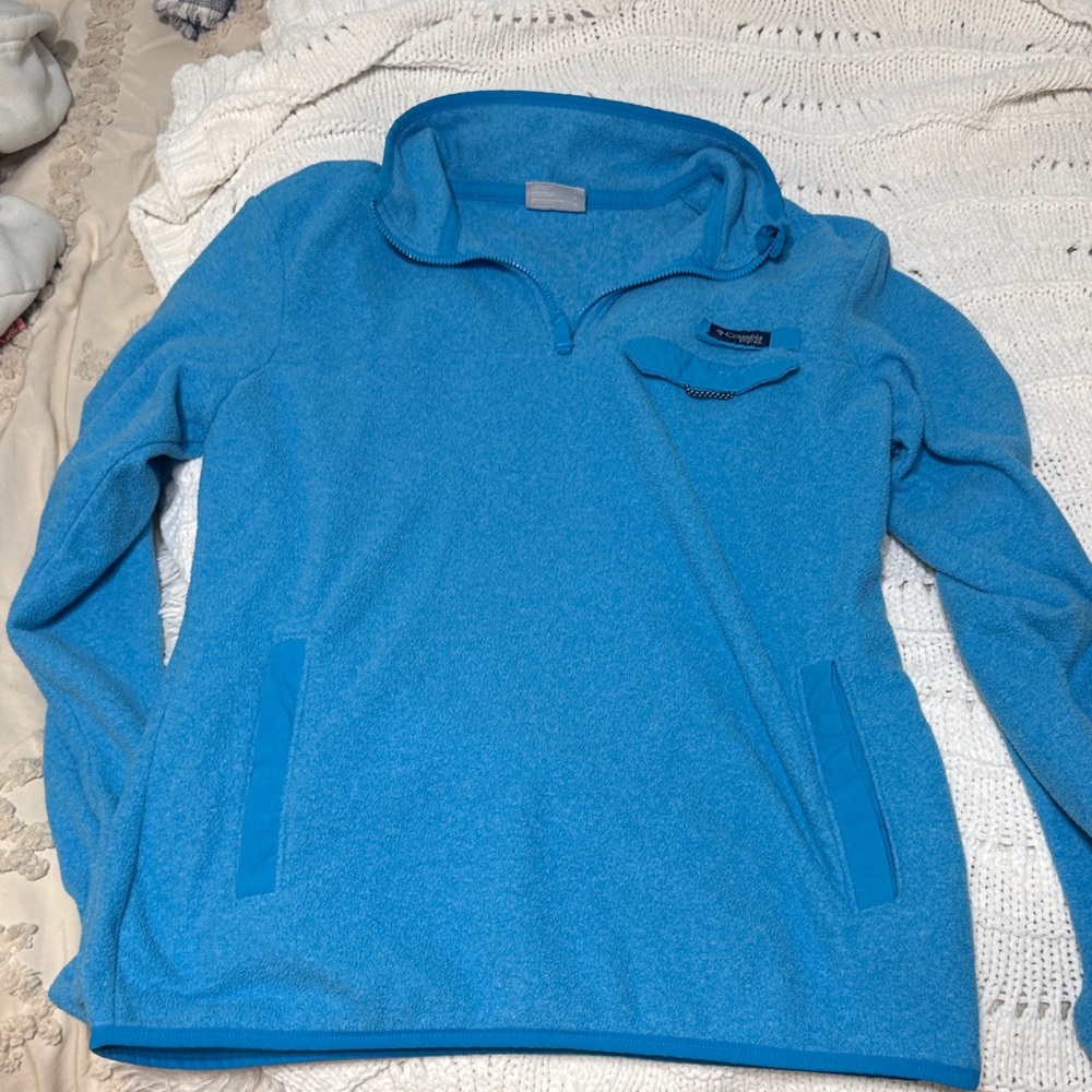 Columbia Light Blue Fleece Pullover